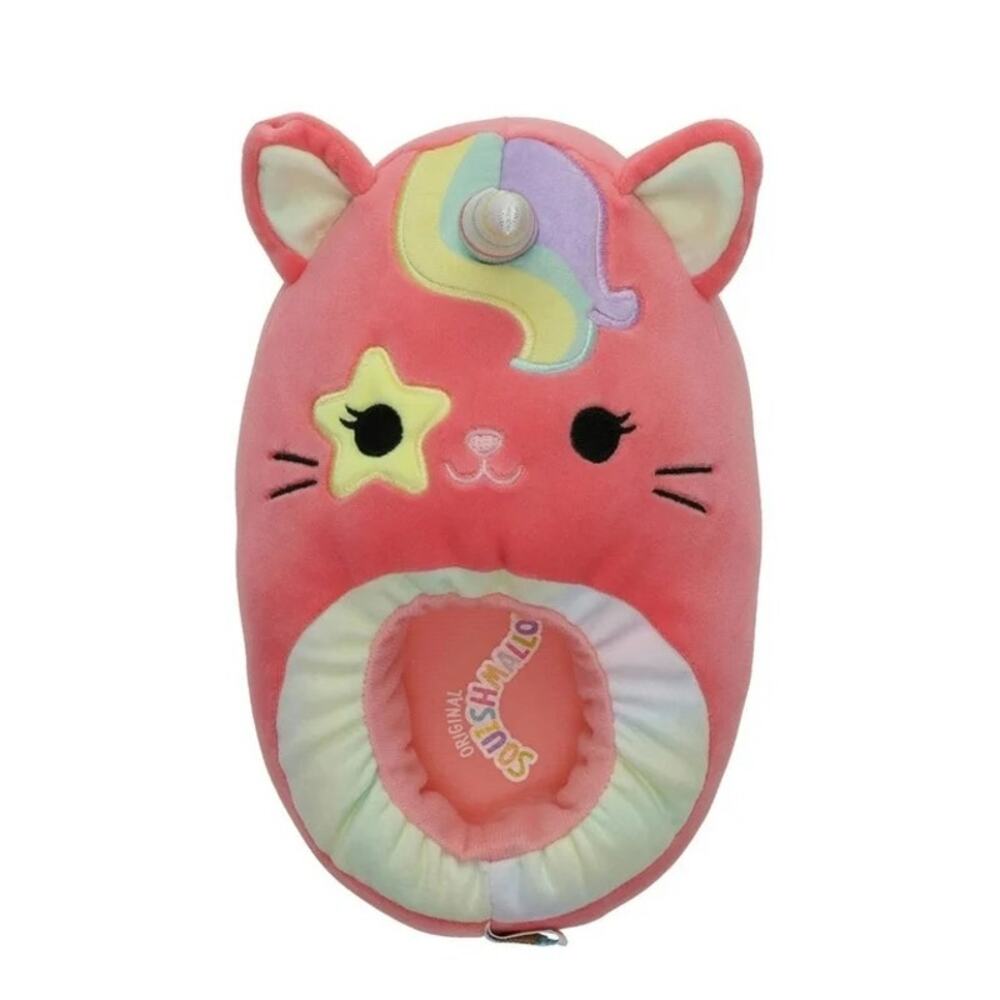 Squishmallows Sienna the Caticorn Plush Full-Body Step-In Slippers Size 4/5